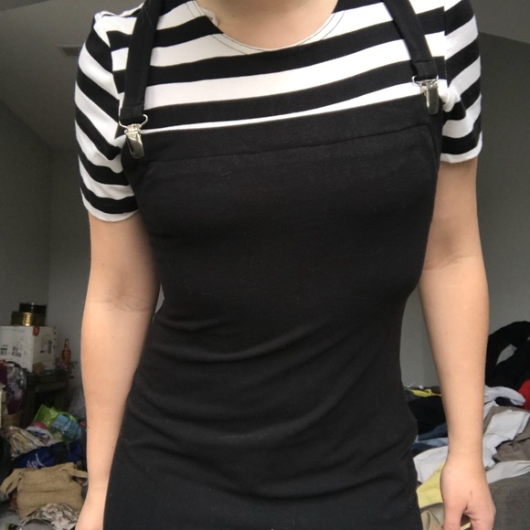 Vintage pin up suspender stripped midi dress - Picture 8 of 8